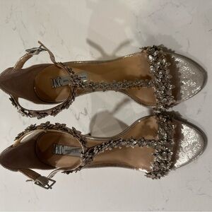 INC International Concepts Women's Silver Embellished Sandals